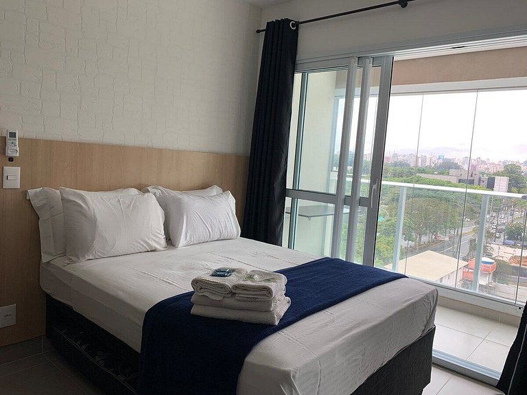 Studio Moderno em Moema | Metrô e Piscina 504