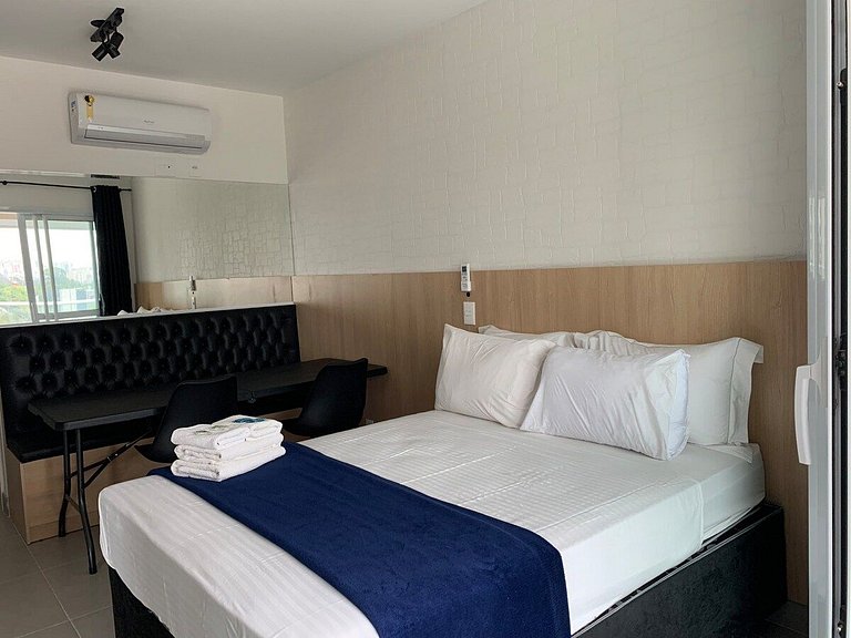 Studio Moderno em Moema | Metrô e Piscina 504