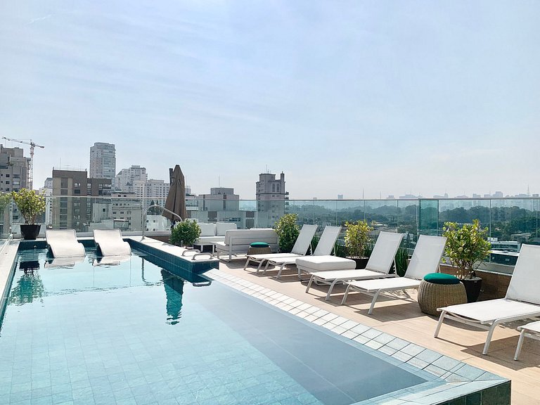 Studio Moderno em Moema | Metrô e Piscina 504