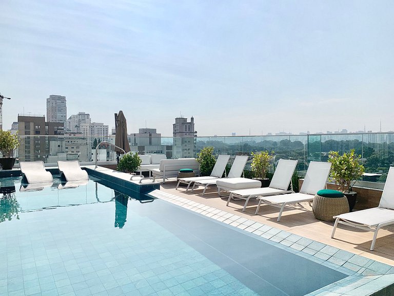 Studio Moderno em Moema | Metrô e Piscina 504