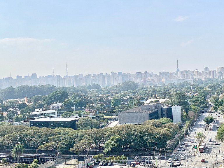 Studio Moderno em Moema | Metrô e Piscina