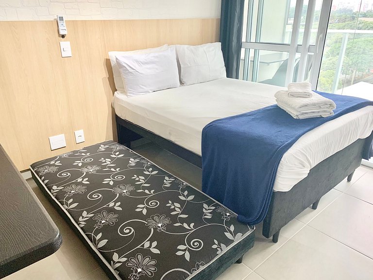 Studio Moderno em Moema | Metrô e Piscina 504