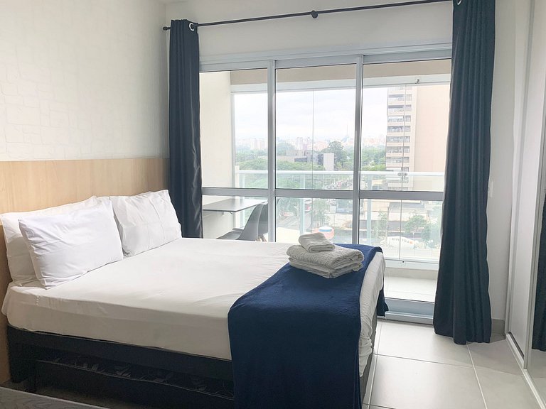 Studio Moderno em Moema | Metrô e Piscina 504