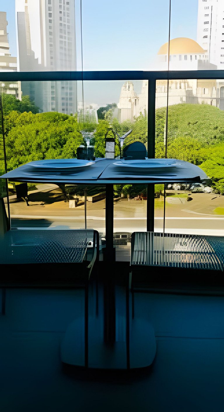 Paraíso: Studio com varanda e vista incrível 408