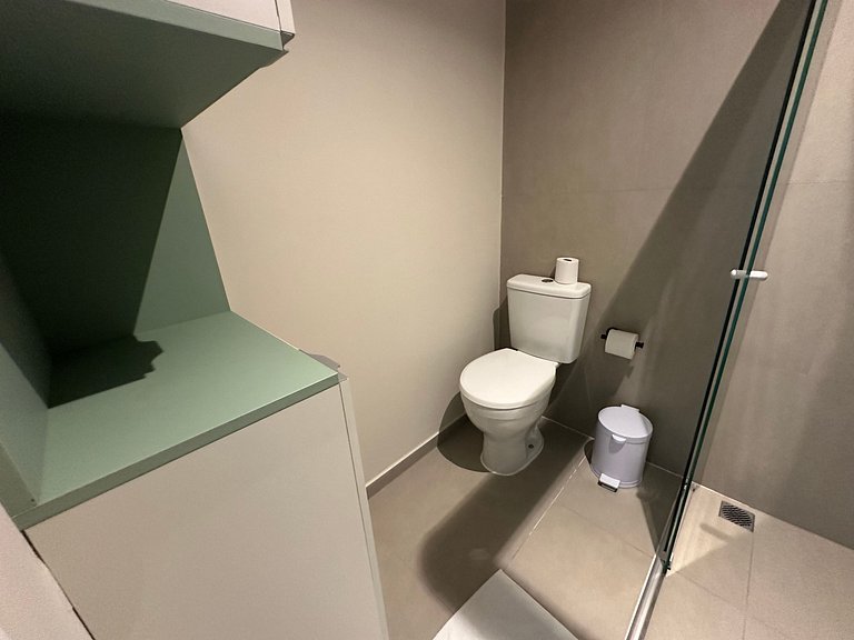 Paraíso: Studio com varanda e vista incrível 408