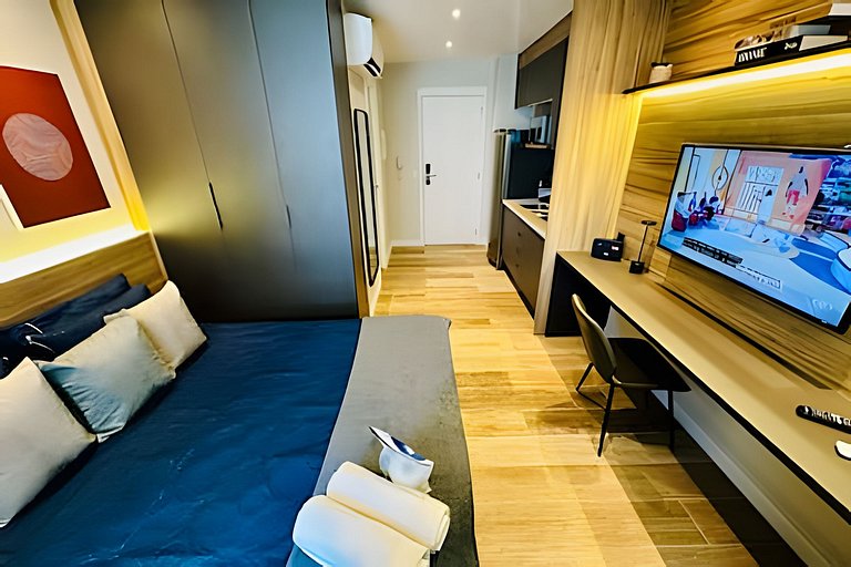 Studio Alianz parque com piscina rooftop 1408