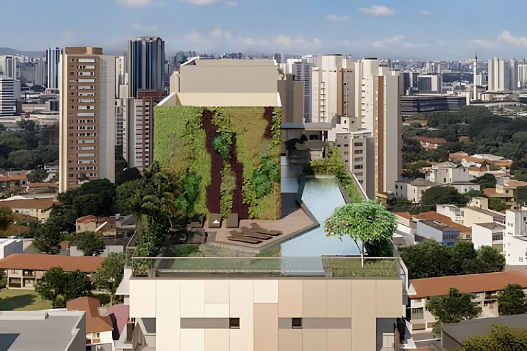 Studio Alianz parque com piscina rooftop 1408
