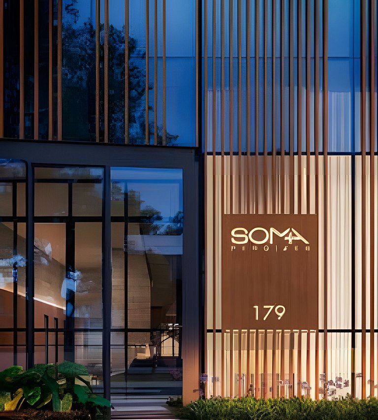 Studio com piscina rooftop ao lado do Allianz 1408