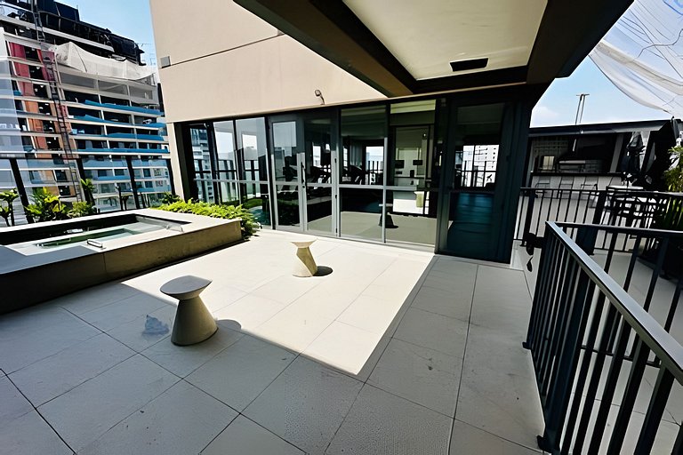 Studio Alianz parque com piscina rooftop 1408