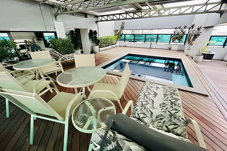 Ap Jardins com garagem piscina sauna academia Jml