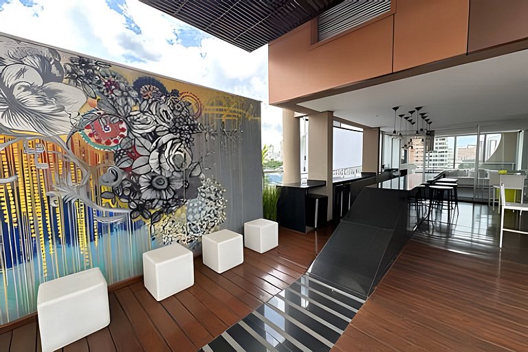 Studio com garagem parque Augusta Sp 609 ua