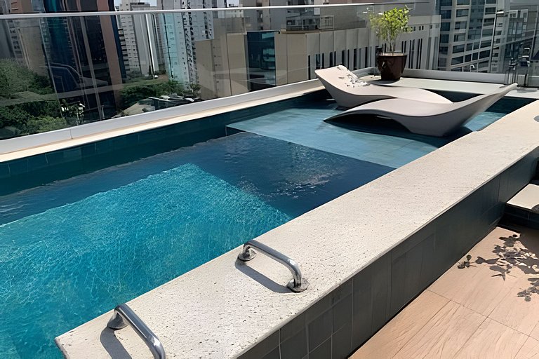 Studio Luxo varanda gourmet Próx. Metrô Moema 204