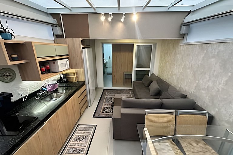 Studio Luxo varanda gourmet Próx. Metrô Moema 204