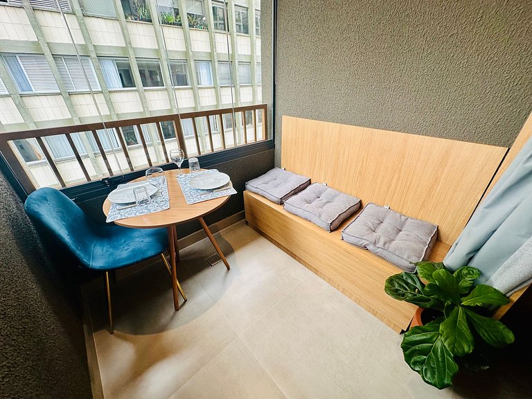 Studio Novo no Jardins | Metrô, Piscina e AC 1103