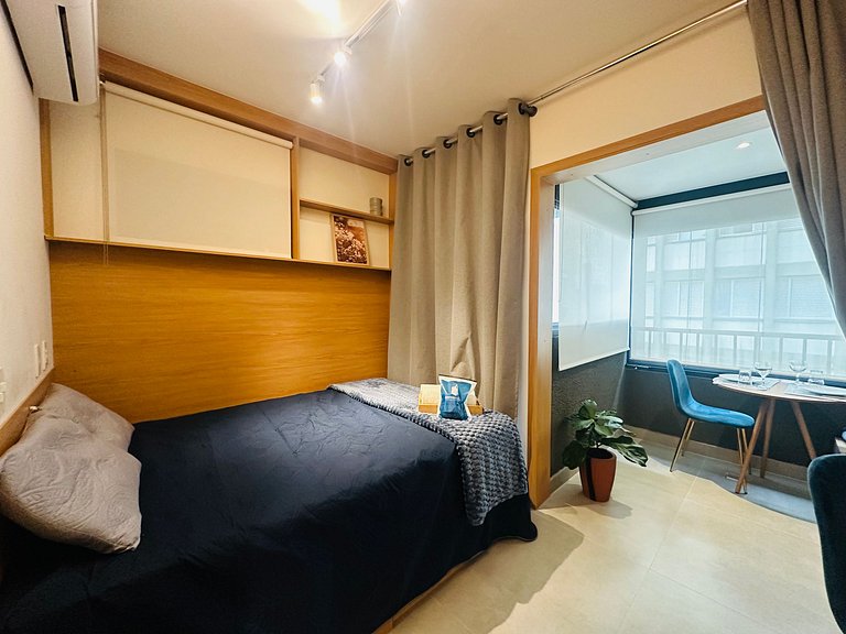 Studio Novo no Jardins | Metrô, Piscina e AC 1103