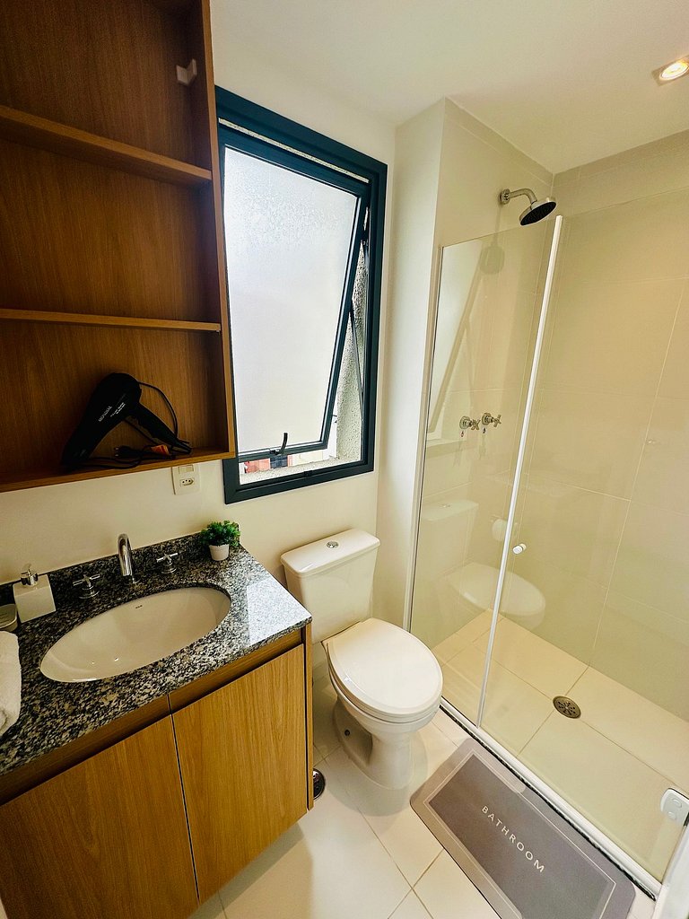 Studio Novo no Jardins | Metrô, Piscina e AC 1103