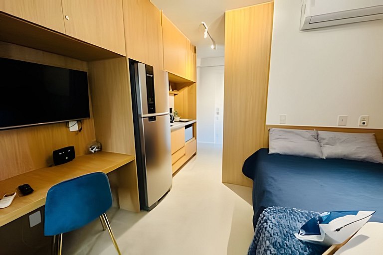 Studio Novo no Jardins | Metrô, Piscina e AC 1103