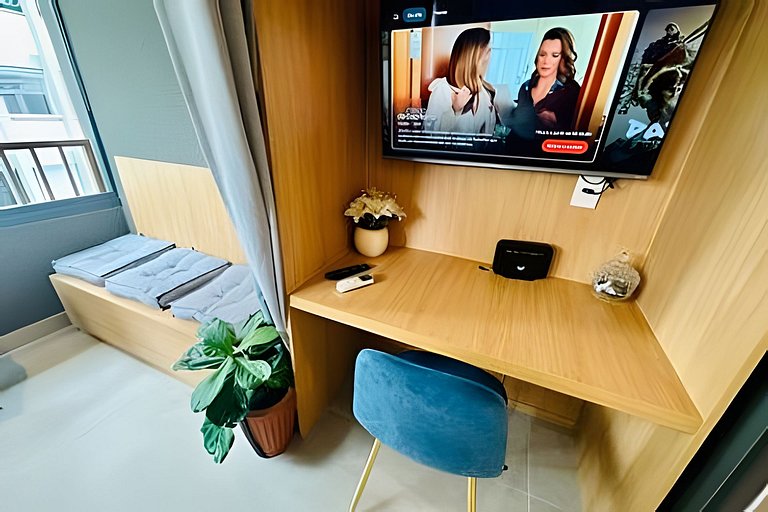Studio Novo no Jardins | Metrô, Piscina e AC 1103