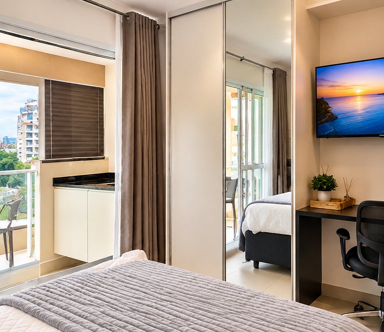 Studio Moderno em Moema | Metrô e Piscina 504