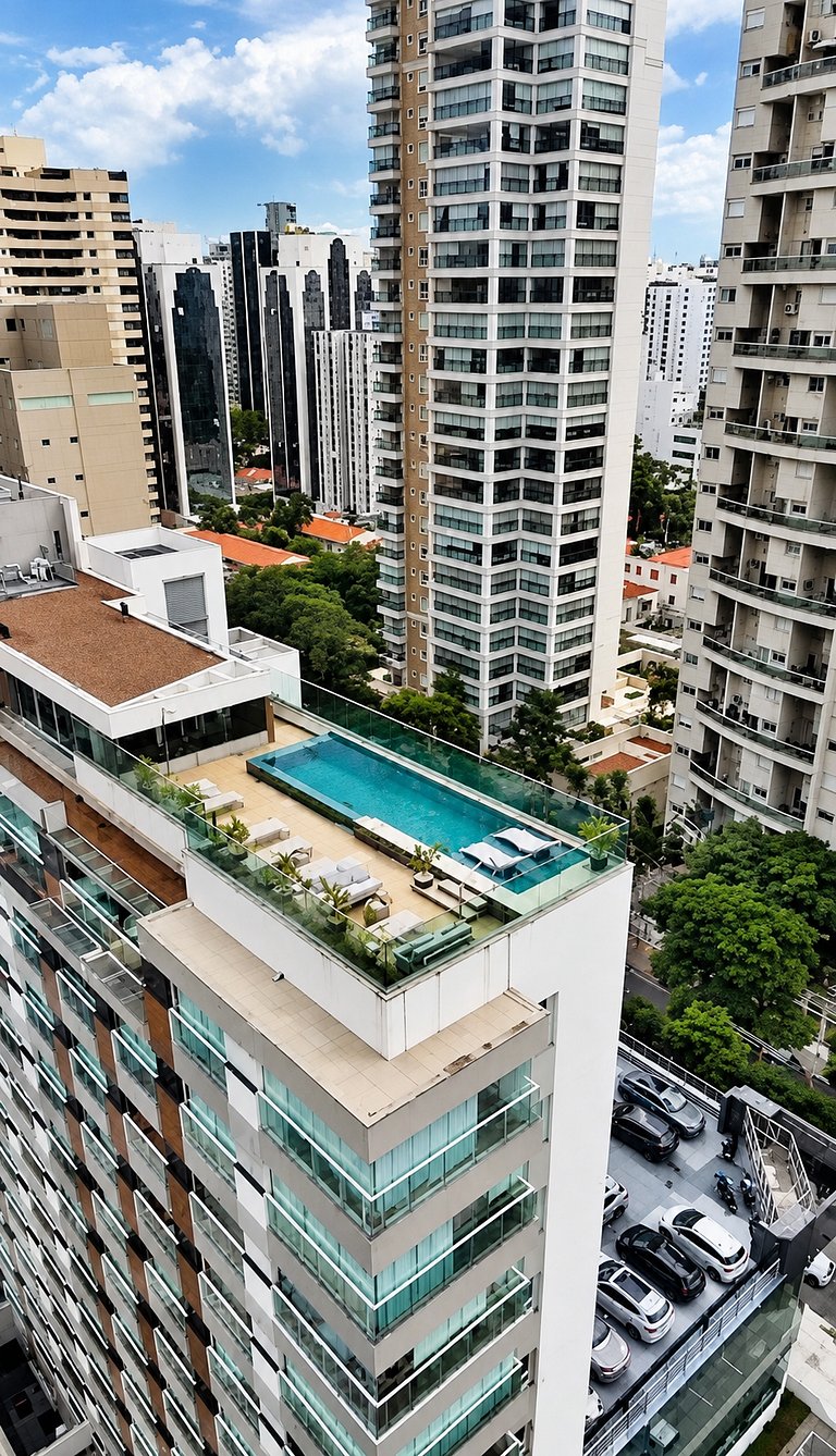 Studio Luxo varanda gourmet Próx. Metrô Moema 204