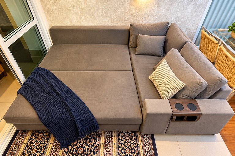 Studio Luxo varanda gourmet Próx. Metrô Moema 204