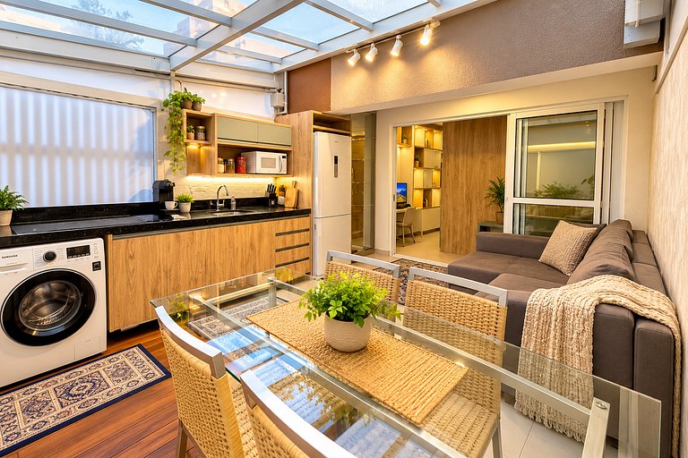 Studio Luxo varanda gourmet Próx. Metrô Moema 204